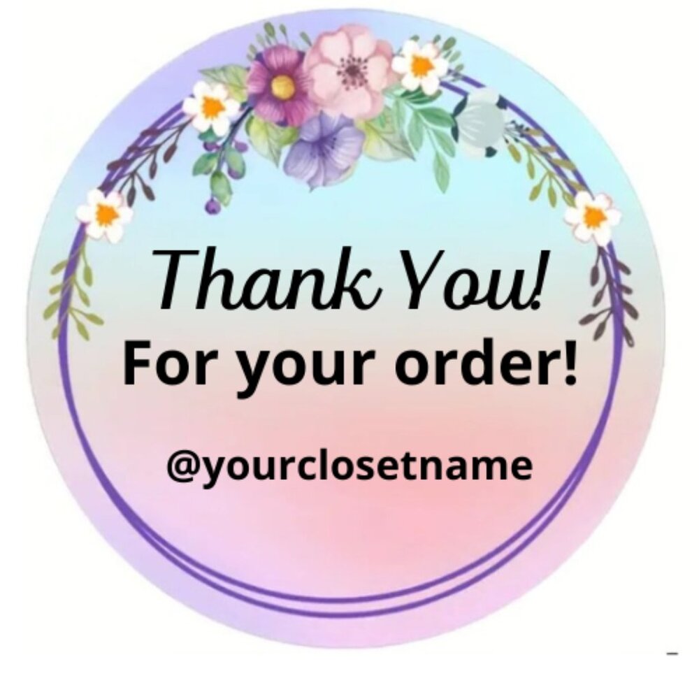 100 flowers thermal stickers